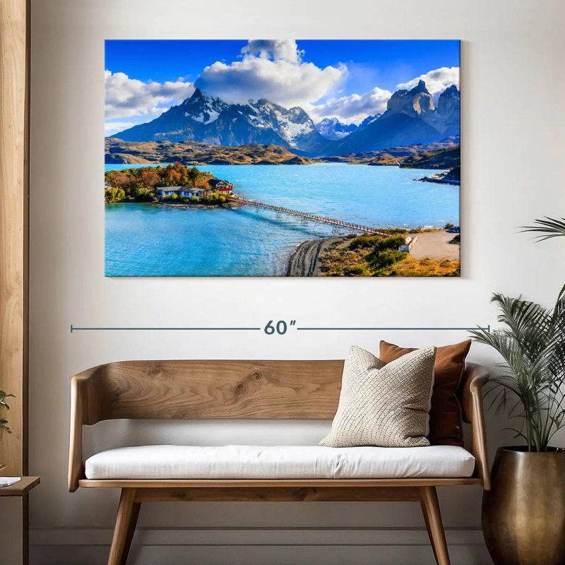 Kavia Torres Del Paine, lac Pehoe, H 34 po x l 51 po