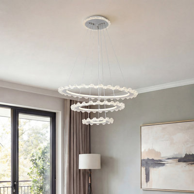 3 - Light Natural LED Dome Pendant