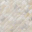 Carreau de mosaïque de sol en marbre Selene Oro Subway 12 po x 12 po
