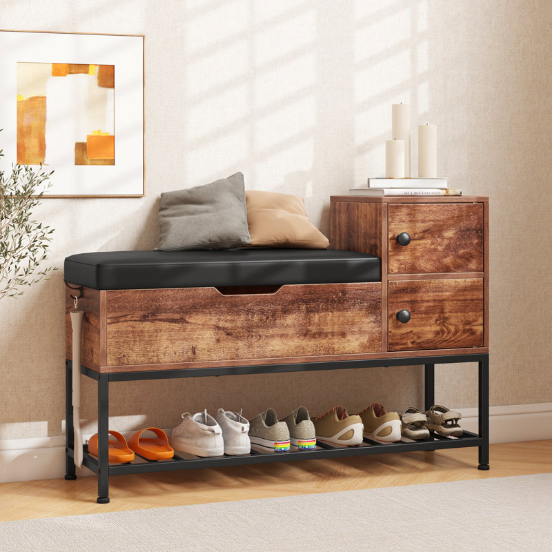 6 Pair Shoe Storage Bench