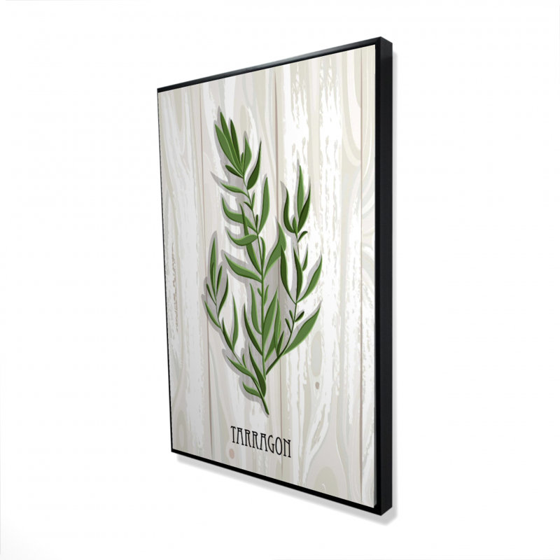 «Estragon sur bois» sur toile