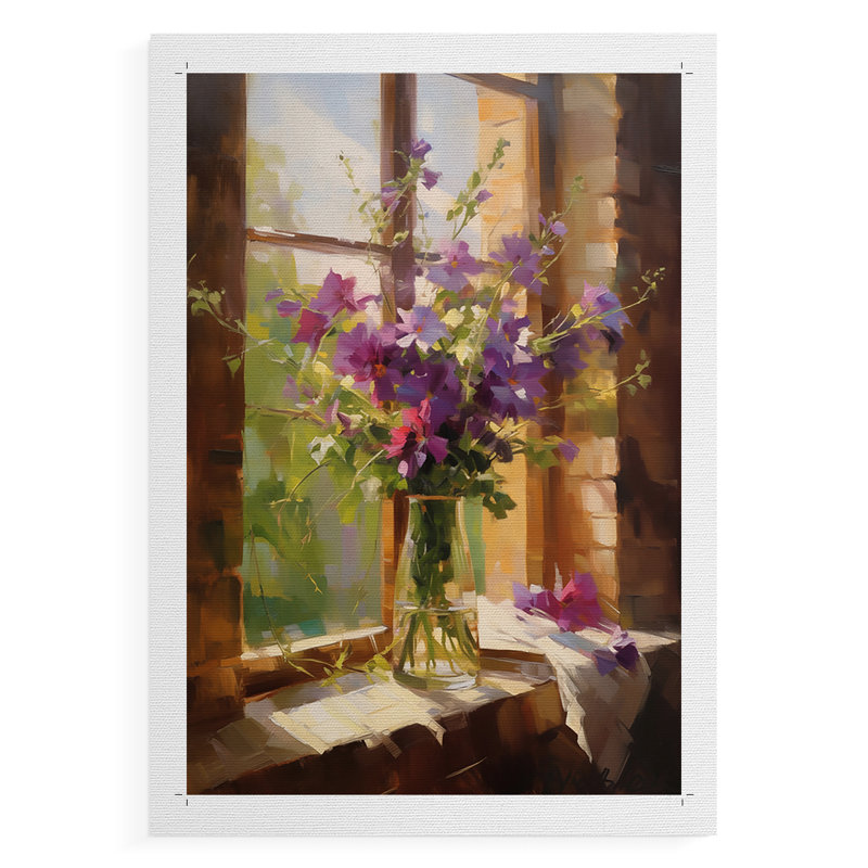 FLORAL Series DCCXC - Impression sur toile seulement - NON CADRE, H 18 po x l 12 po