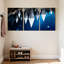 Nautical & Beach Crystal Caves Glow Icicles Reflections, ensemble de 3 impressions sur toile-1342232596