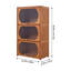 3-Tier Multipurpose Freestanding Bookcase Storage Cabinet