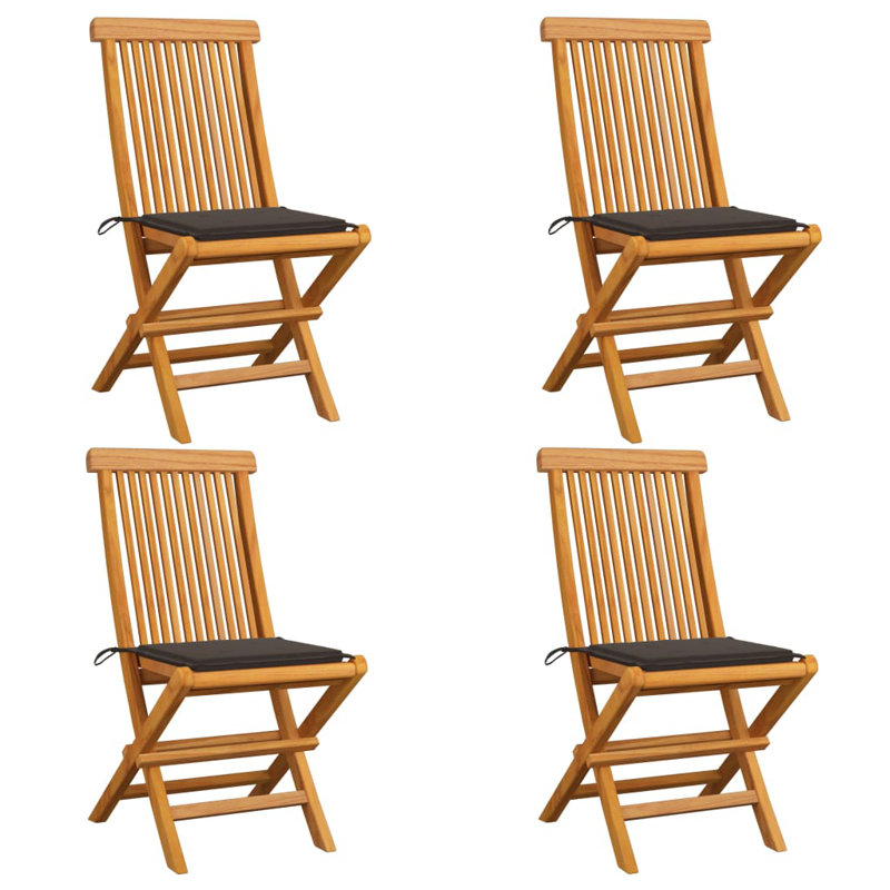 Ensemble de 4 chaises de patio Maru, Taupe