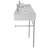 Scarabeo By Nameeks Teorema 18.1'' White Ceramic Rectangular Bathroom Sink with Overflow-20639293