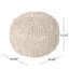 Pouf rond en coton Bordeaux