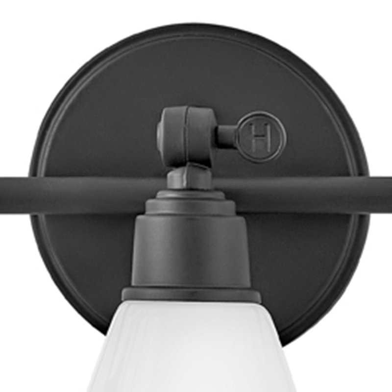 Meuble-lavabo à trois lumières, Noir