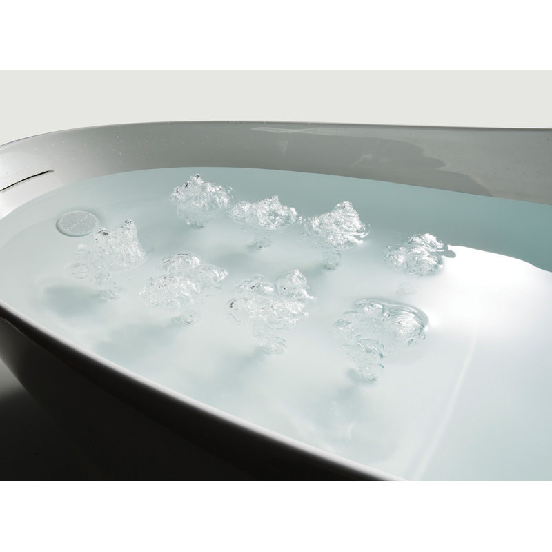 Zero Dimension® Floatation 87" x 31" Freestanding Combination Bathtub with Hydrohands and Air-Jet Technology