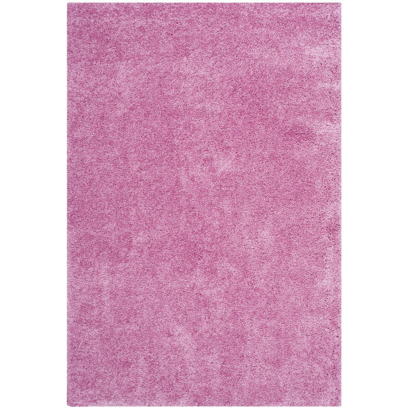 Tapis rose à poils longs Vandoren, Rectangle 4 pi x 6 pi