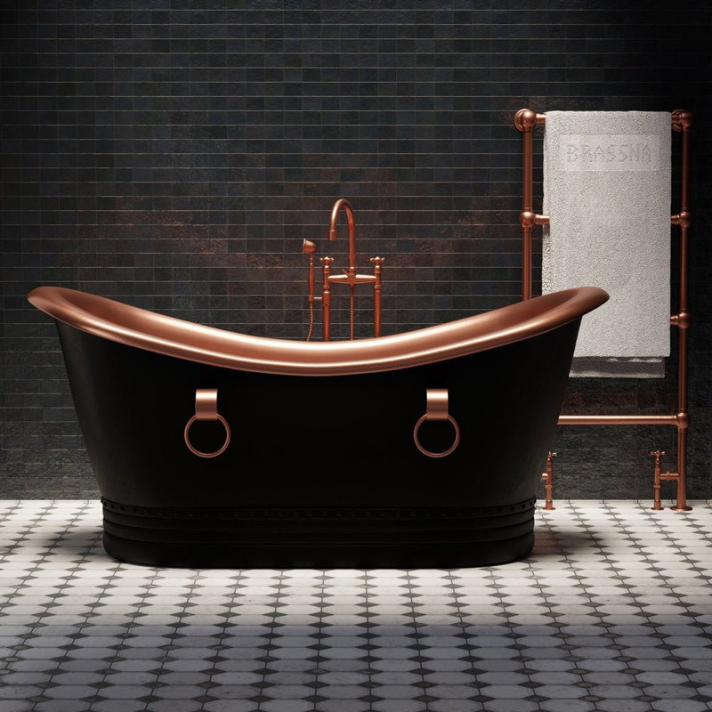 1750mm x 780mm Freestanding Copper Bathtub
