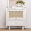 Table de chevet en bois avec armoire de rangement tissée en rotin et 1 tiroir, une élégance exquise avec des solutions de rangement naturelles-787519134
