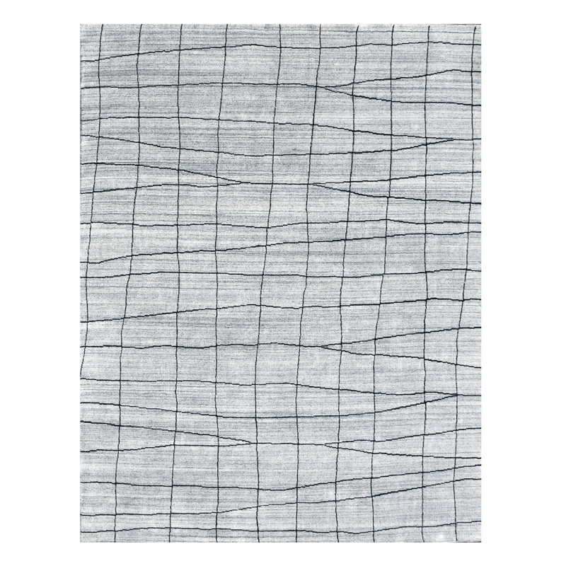 Berlene Abstract Grid Area Rug, Rectangle 8' x 10'
