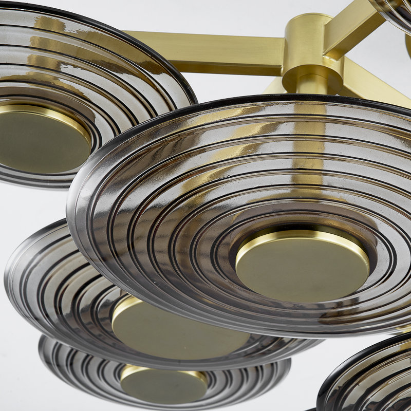 Griston 9 Light Semi Flush by Pembrooke & Ives for Hudson Valley Lighting