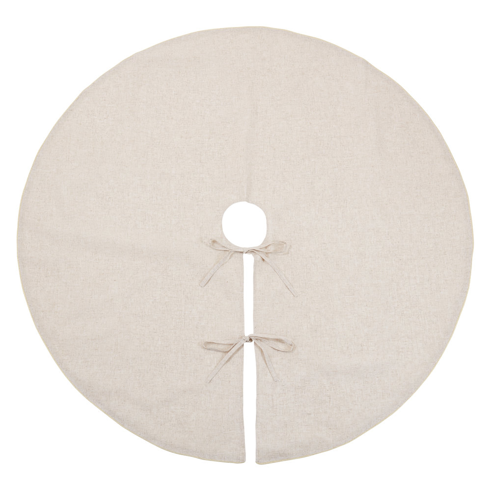 Nylah Tree Skirt, 56", Gold