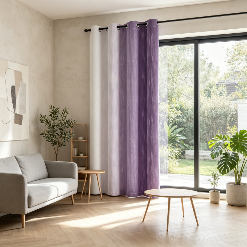 Rideaux occultant rose 2 panneaux, Purple and Greyish White
