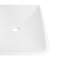 Lavabo vasque rectangulaire à surface solide blanc mat Carrivo