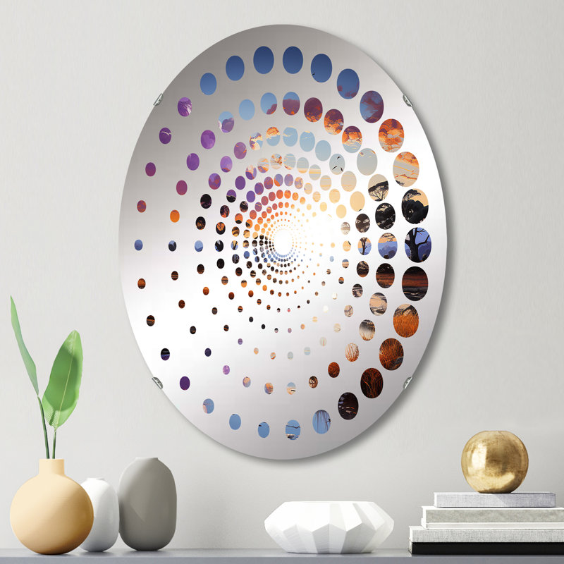 Miroir mural oval, 29,5 po x 19,6 po