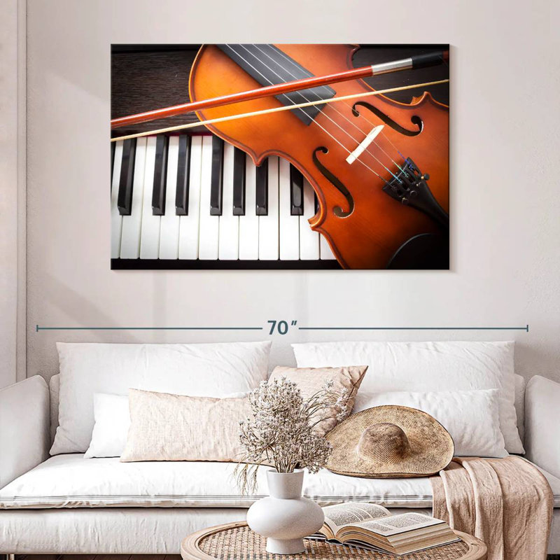 Abarca, violon et instruments de piano, H 32 po x l 48 po
