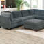 Mobilier de salon chenille en tissu OTTOMAN