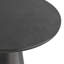 Table de bout contemporaine en aluminium coulé avec plateau rond l 16 po Gloria