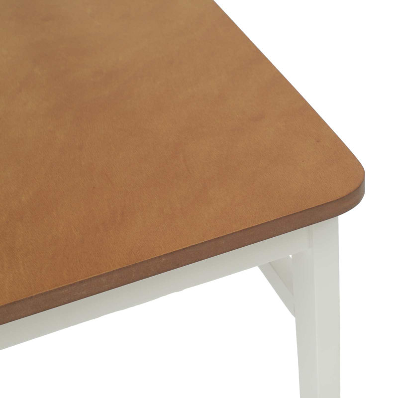 Tamotsu Solid Wood Accent, White/Natural
