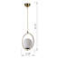 Luminaire suspendu en métal