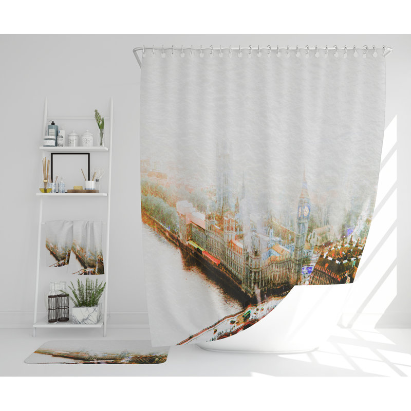 Nashyia Polyester Shower Curtain Set