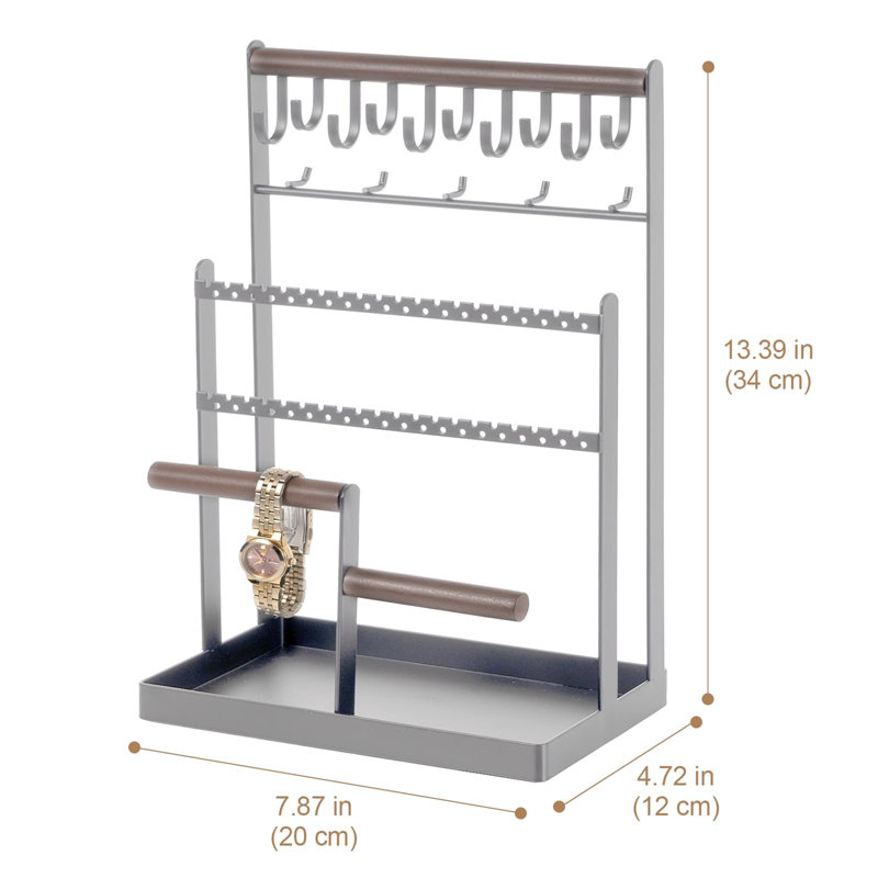 Audino Jewellery Stand +, Gray