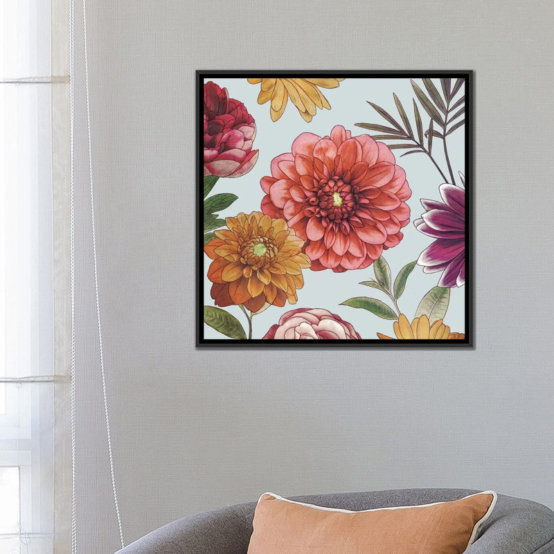 «Veranda II» par Edward Selkirk, reproduction sur toile tendue, H 18 po x l 18 po x P 1,5 po, Toile avec cadre noir