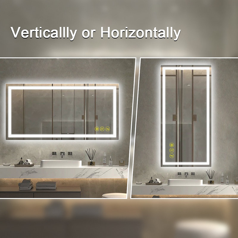 Miroir mural Helga, H 48 po x l 24 po x P 1,2 po