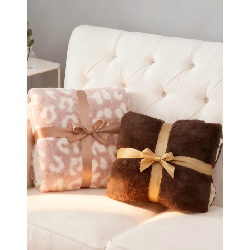 Couverture électrique pour lit très grand Sherpa Cozy, Très grand lit, Rose / imprimé animal