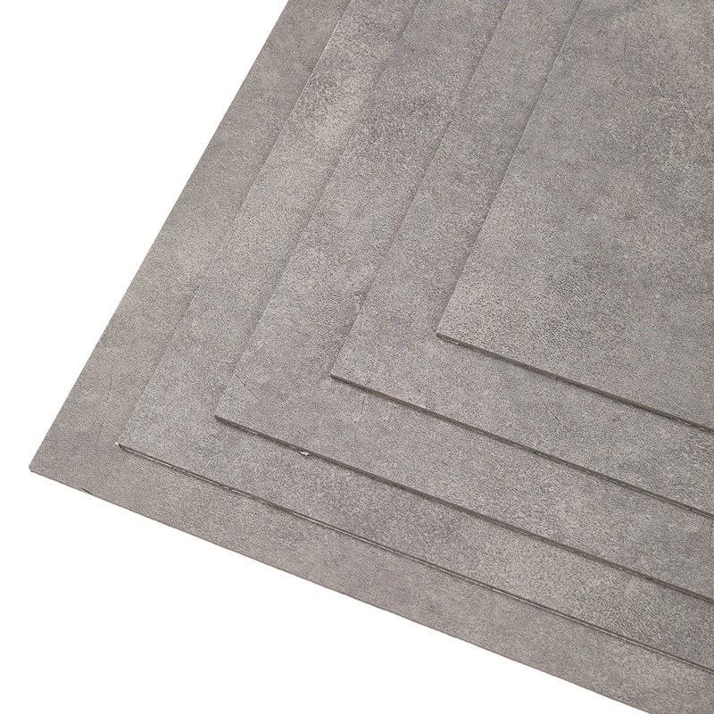  30x60 cm Set of 28 Stone-effect Self-adhesive PVC Flooring, Medium Grey