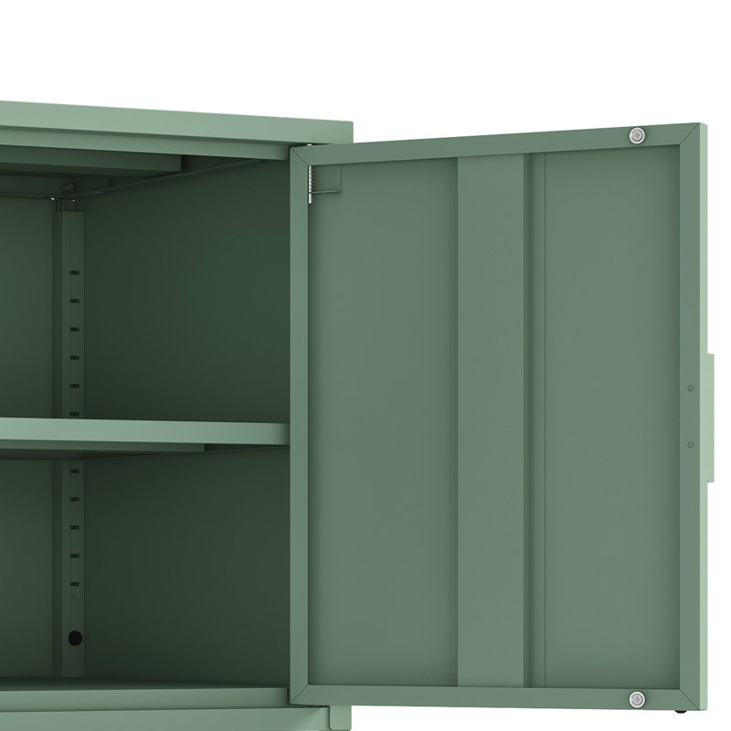 Ava 23.6 Accent Cabinet with 2 Adjustable Shelves, Green