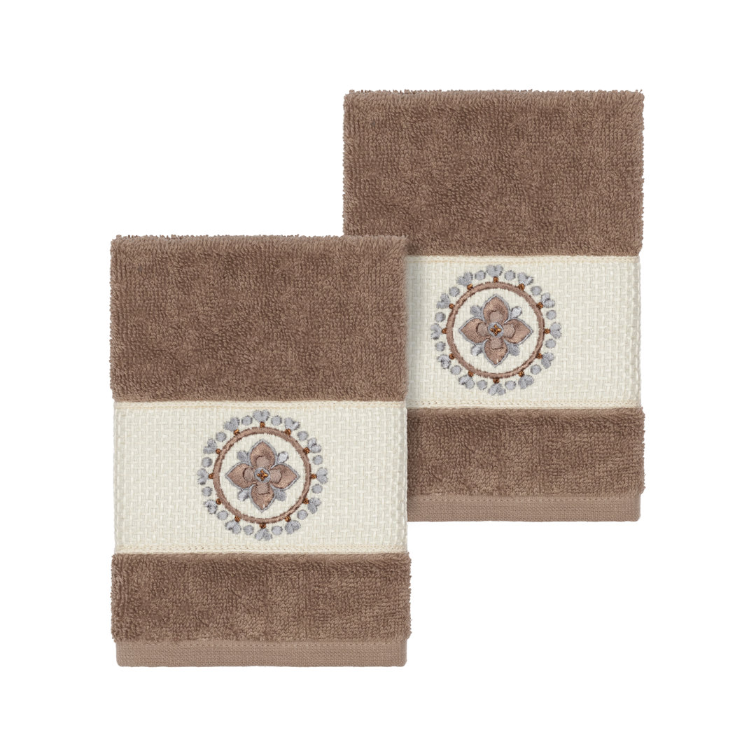 Isabelle Turkish Cotton Washcloth (Set of 2) Linum Home Textiles 