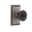 Studio Plate with Crystal Black Door Knob-253715624