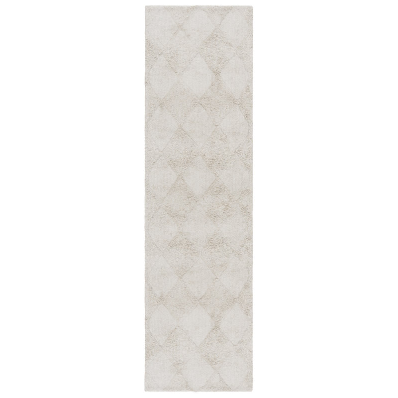 Easy Care 226 Hand Tufted Recycled Cotton Machine Washable Geometric Indoor Use Only Rug, Runner 2'3" x 9'