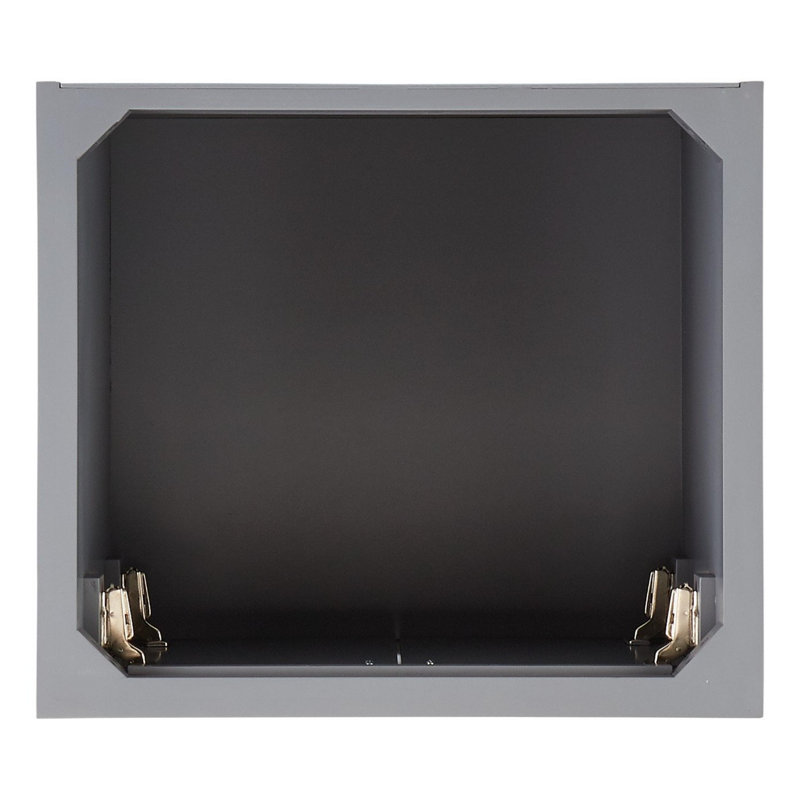 Gray Solid Wood Freestanding Single Basin Vanity Cabinet