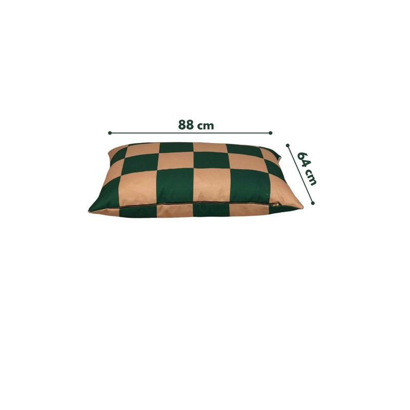 Lit pour animal de compagnie, Vert / Beige