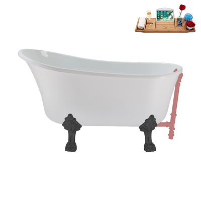 51.2'' x 25.6'' Soaking Acrylic Bathtub