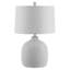 Lampe de table blanche / noire 24 po Albery