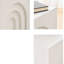 Table d'appoint moderne de 16 pouces de large et table de chevet pour petits espaces Table de bout minimaliste blanche pour le salon, la chambre de bébé-1350161677