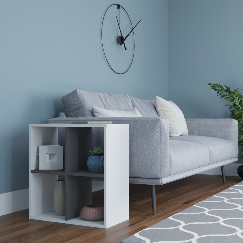 End Table, White/Anthracite