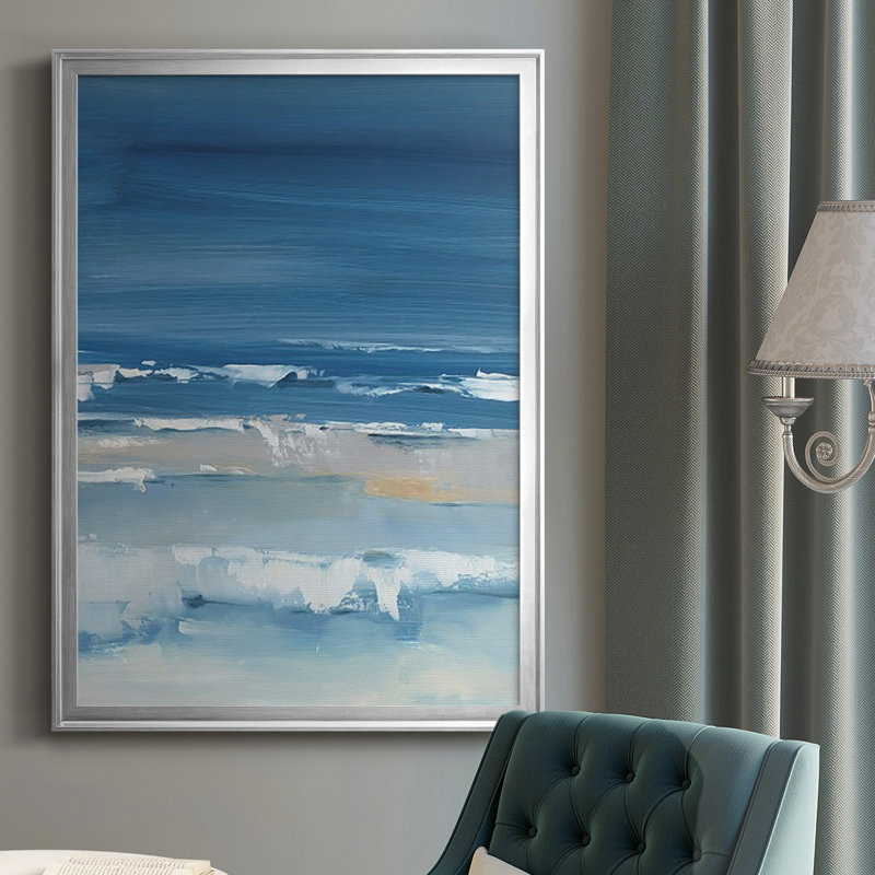 «Coastal Colors I», reproduction encadrée de qualité supérieure - prête à être accrochée, Argent