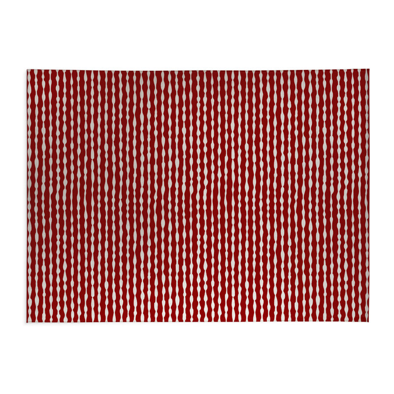 Tapis de cuisine Play Way, Rouge canneberge, Rectangle 5 pi x 7 pi