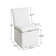 Keaton 21" Wide Modern No Assembly Upholstered Linen Side Dining Chair with Casters