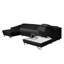 Natron Leather Corner U-form Sofa with Sleeping Function and Storage -1386685651-1386685648