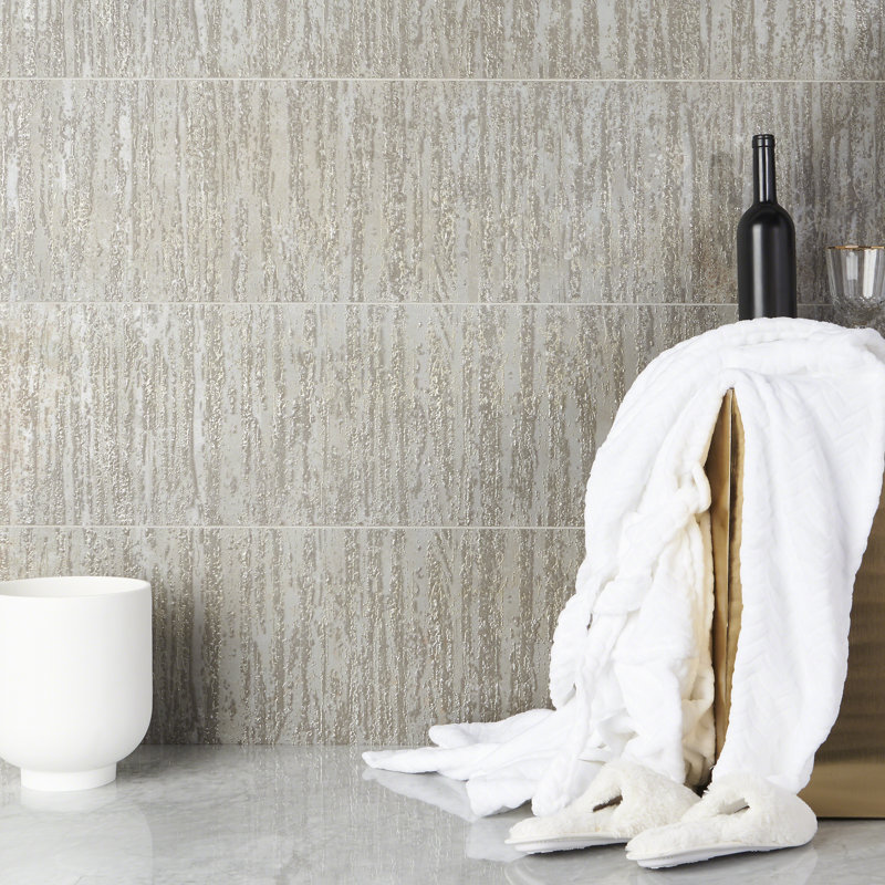 Voyager 12" x 48" Porcelain Field Tile, Beige