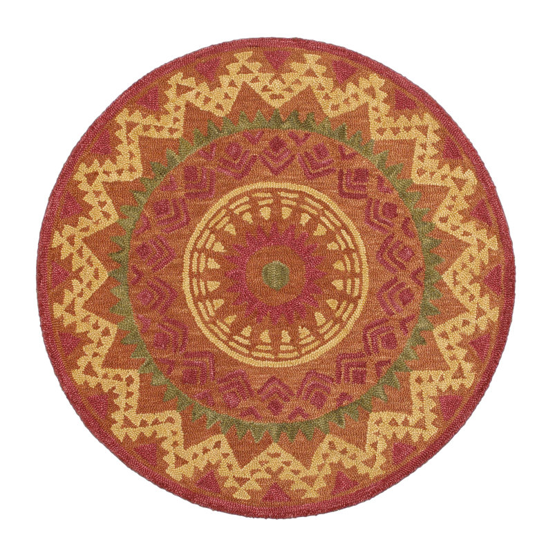 Tapis rouille en laine touffeté à la main Arinna