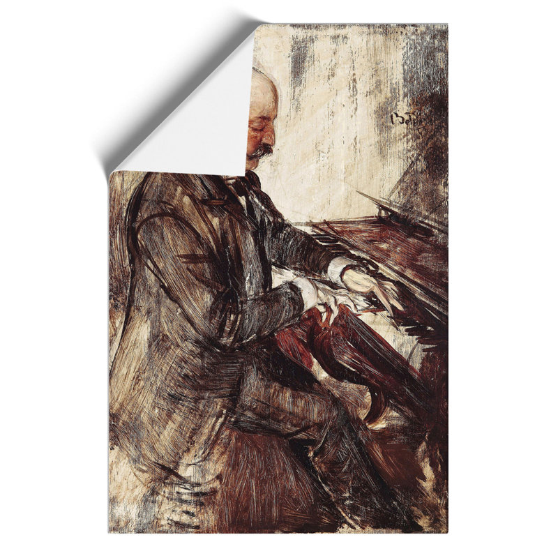 Giovanni Boldini the Pianist by Giovanni Boldini - Frameless Print, 59cm H x 42cm W x 0.1cm D